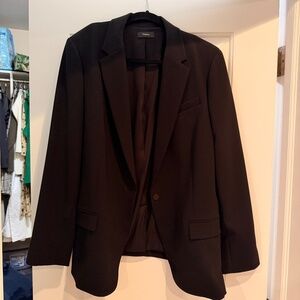 Theory Staple Blazer in Admiral Crepe Sz 18